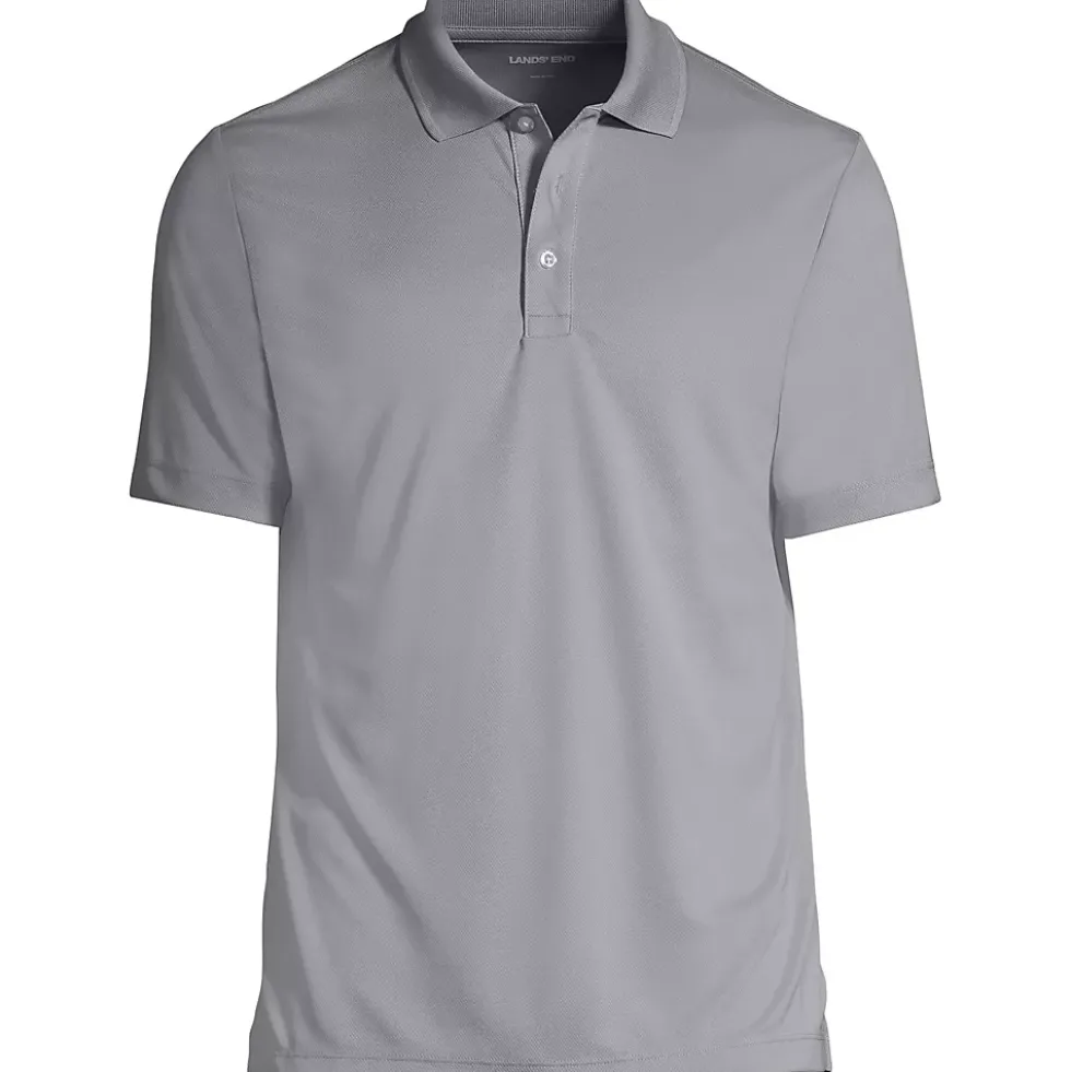 School Uniform Men's Short Sleeve Solid Active Polo Shirt