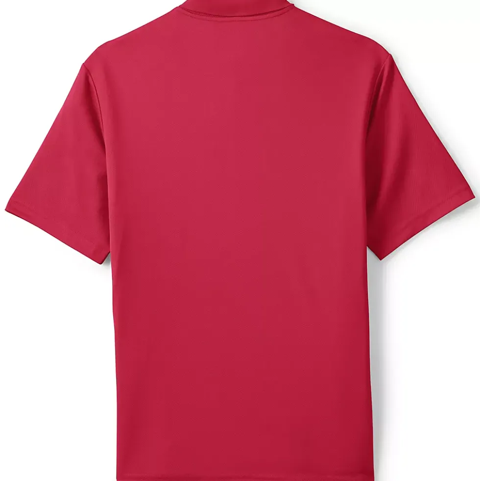 School Uniform Men's Short Sleeve Solid Active Polo Shirt