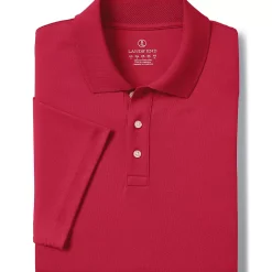 School Uniform Men's Short Sleeve Solid Active Polo Shirt