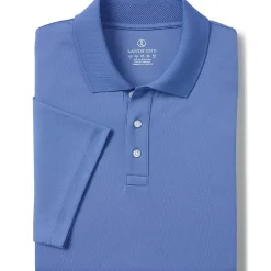 School Uniform Men's Short Sleeve Solid Active Polo Shirt