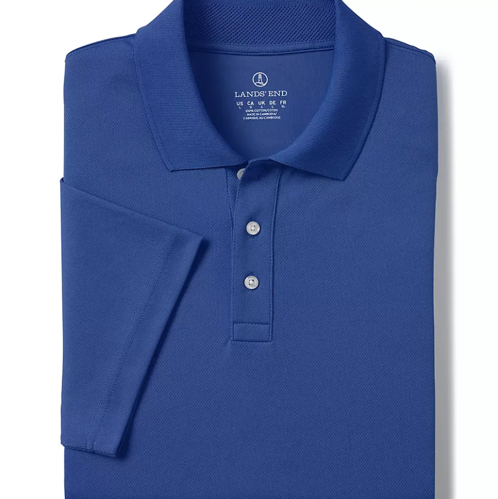 School Uniform Men's Short Sleeve Solid Active Polo Shirt