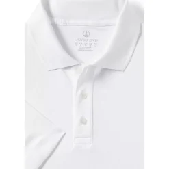 School Uniform Men's Short Sleeve Solid Active Polo Shirt