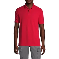 School Uniform Men's Short Sleeve Basic Mesh Polo Shirt
