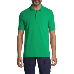 School Uniform Men's Short Sleeve Basic Mesh Polo Shirt