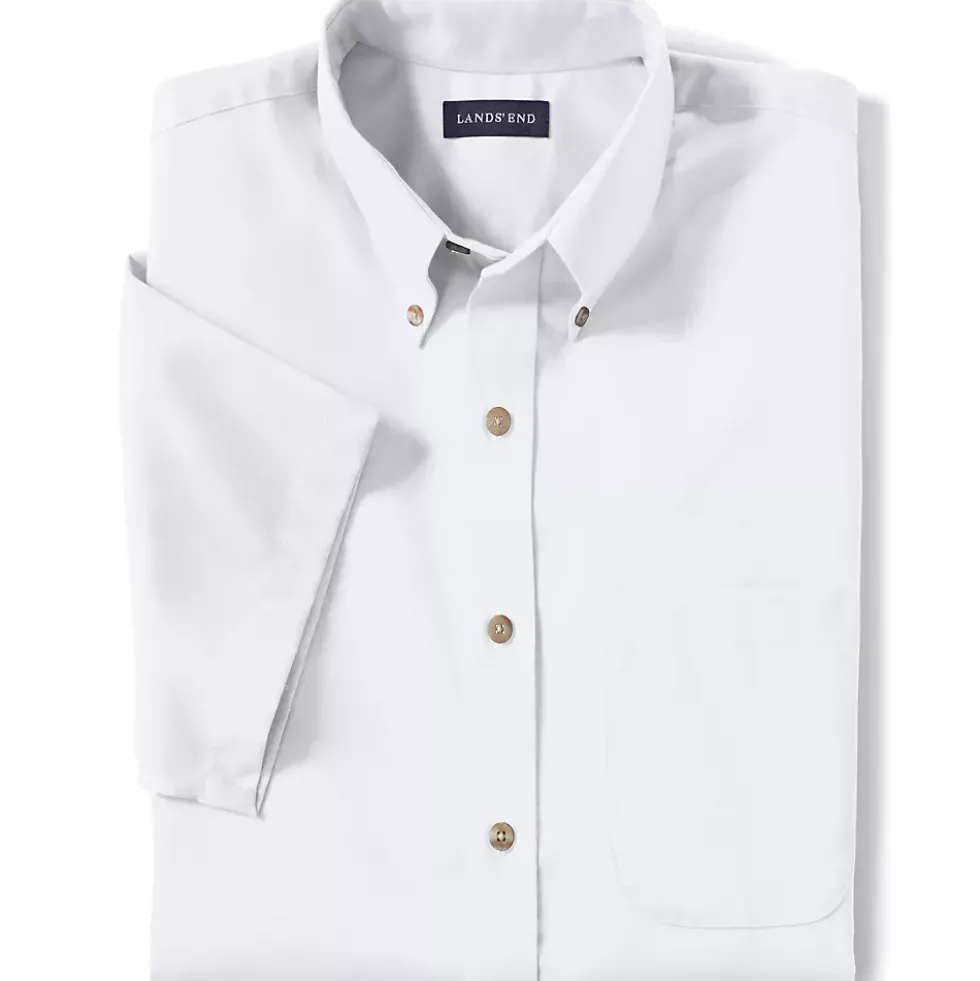 School Uniform Men's Short Sleeve Performance Twill Shirt