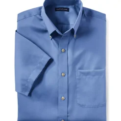 School Uniform Men's Short Sleeve Performance Twill Shirt