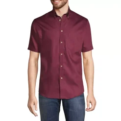 School Uniform Men's Short Sleeve Performance Twill Shirt