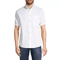 School Uniform Men's Short Sleeve Performance Twill Shirt