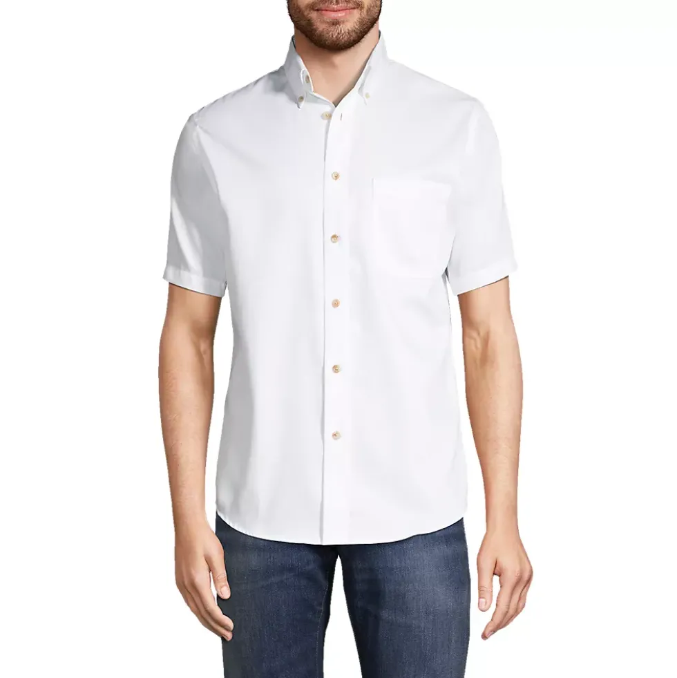 School Uniform Men's Short Sleeve Performance Twill Shirt