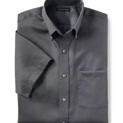 School Uniform Men's Short Sleeve Performance Twill Shirt