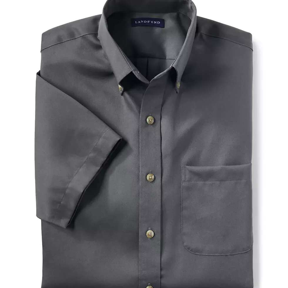 School Uniform Men's Short Sleeve Performance Twill Shirt