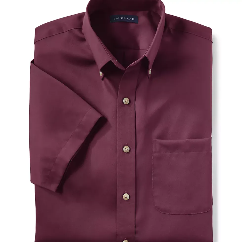 School Uniform Men's Short Sleeve Performance Twill Shirt