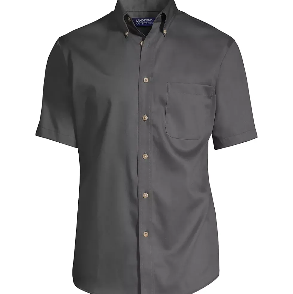 School Uniform Men's Short Sleeve Performance Twill Shirt
