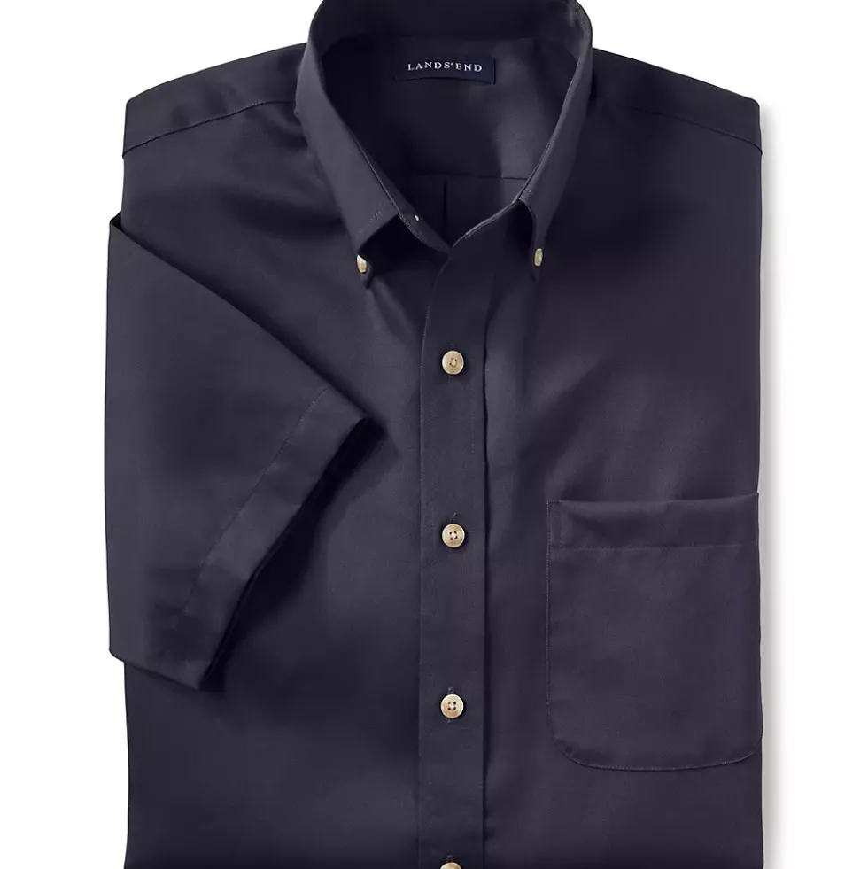 School Uniform Men's Short Sleeve Performance Twill Shirt