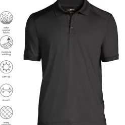 School Uniform Men's Short Sleeve Rapid Dry Active Polo Shirt
