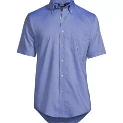 School Uniform Men's Short Sleeve Buttondown Oxford Sport Shirt