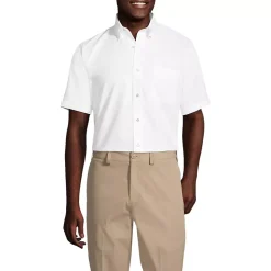 School Uniform Men's Short Sleeve Buttondown Oxford Sport Shirt