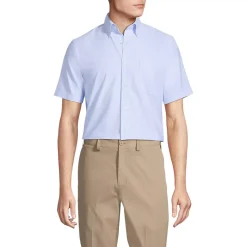 School Uniform Men's Short Sleeve Buttondown Oxford Sport Shirt