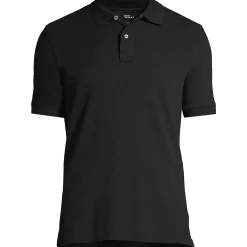 School Uniform Men's Short Sleeve Tailored Banded Mesh Polo Shirt