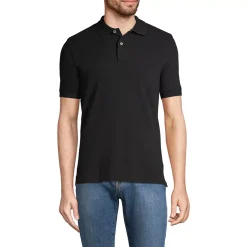 School Uniform Men's Short Sleeve Tailored Banded Mesh Polo Shirt