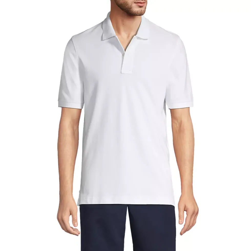 School Uniform Men's Short Sleeve Comfort-First Mesh Pique Polo Shirt