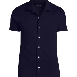 School Uniform Men's Supima Short Sleeve Button Front Shirt