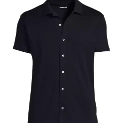 School Uniform Men's Supima Short Sleeve Button Front Shirt