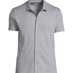 School Uniform Men's Supima Short Sleeve Button Front Shirt