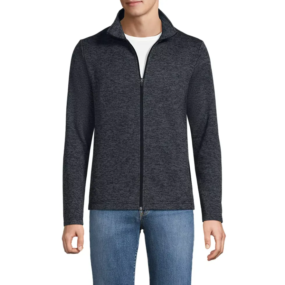 School Uniform Men's Sweater Fleece Zip Front Jacket