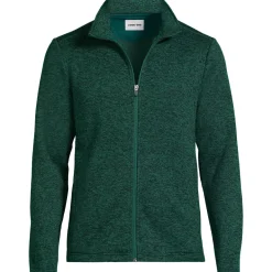 School Uniform Men's Sweater Fleece Zip Front Jacket
