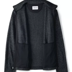 School Uniform Men's Sweater Fleece Zip Front Jacket