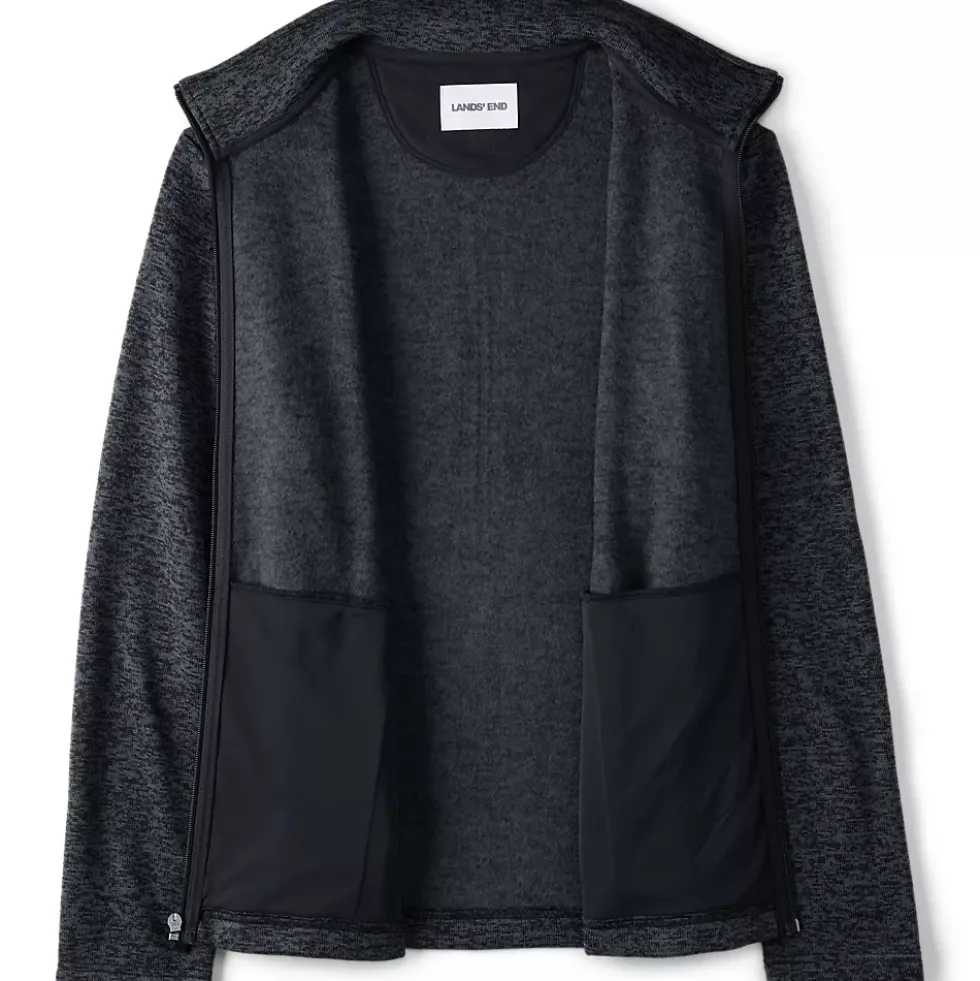 School Uniform Men's Sweater Fleece Zip Front Jacket