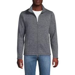 School Uniform Men's Sweater Fleece Zip Front Jacket