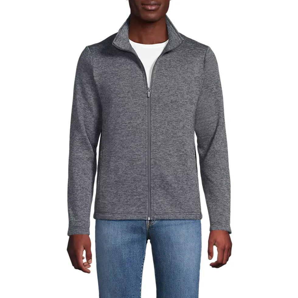 School Uniform Men's Sweater Fleece Zip Front Jacket