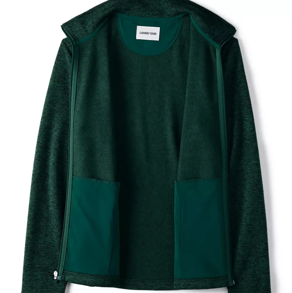 School Uniform Men's Sweater Fleece Zip Front Jacket