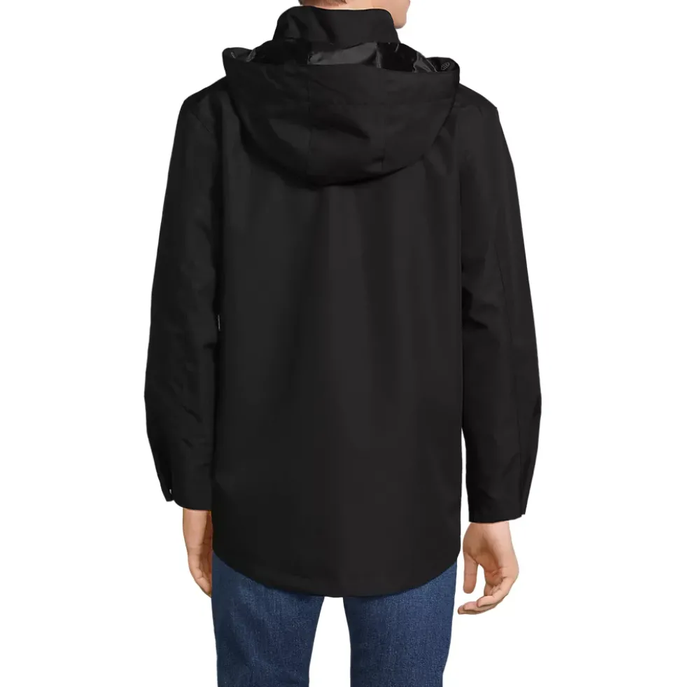 School Uniform Men's System Hooded Shell Jacket