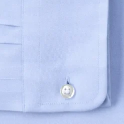 School Uniform Men's Tailored Long Sleeve No Iron Buttondown Pinpoint Shirt