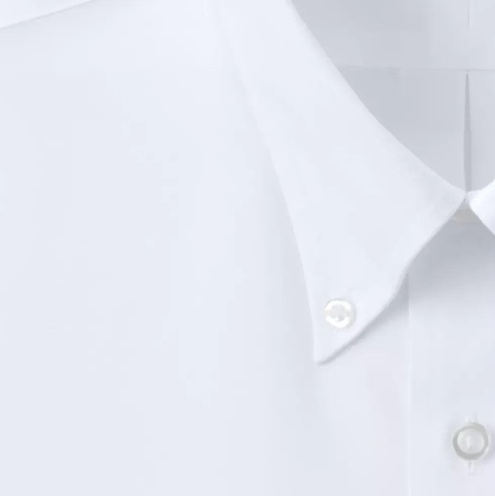 School Uniform Men's Tailored Long Sleeve No Iron Buttondown Pinpoint Shirt