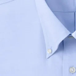 School Uniform Men's Tailored Long Sleeve No Iron Buttondown Pinpoint Shirt