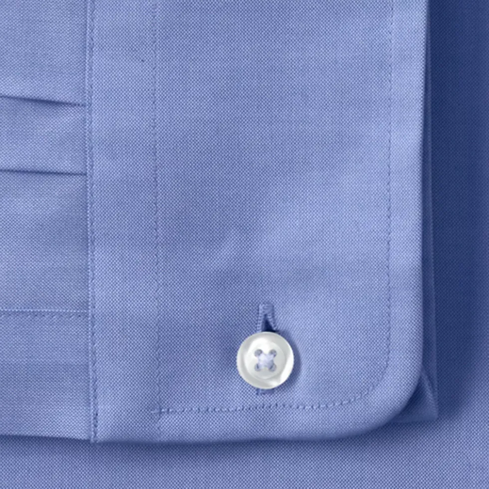 School Uniform Men's Tailored Long Sleeve No Iron Buttondown Pinpoint Shirt