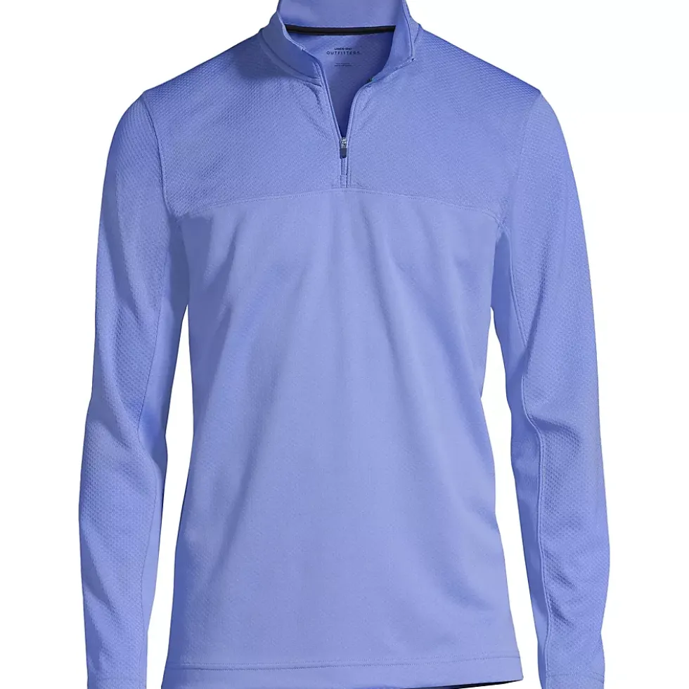 School Uniform Men's Textured Quarter Zip Pullover
