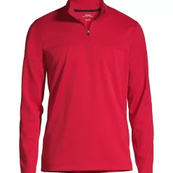 School Uniform Men's Textured Quarter Zip Pullover