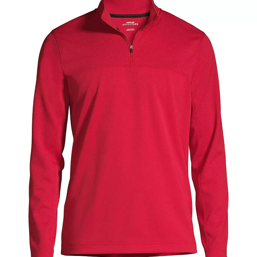 School Uniform Men's Textured Quarter Zip Pullover