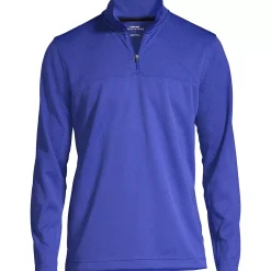School Uniform Men's Textured Quarter Zip Pullover