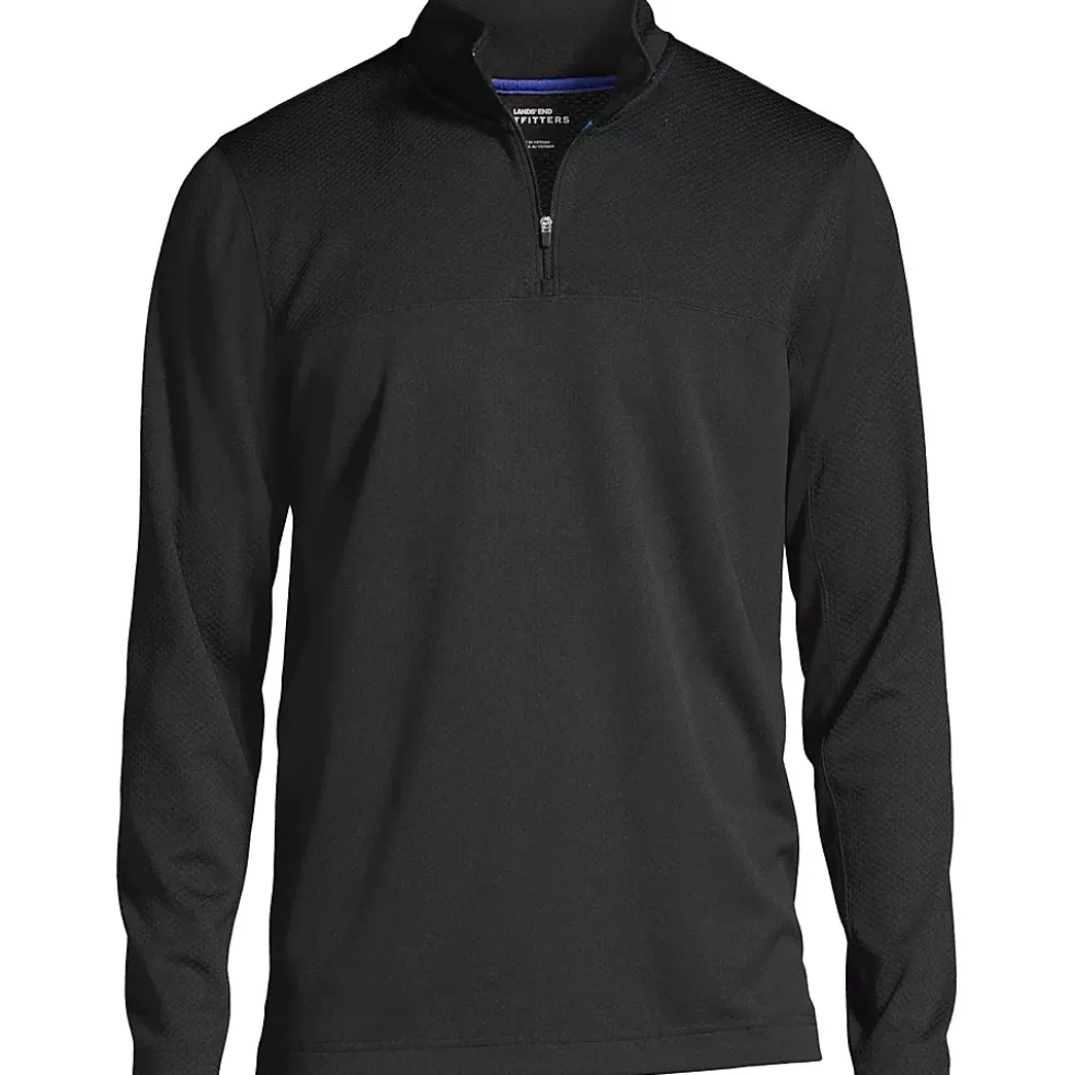 School Uniform Men's Textured Quarter Zip Pullover