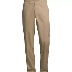 School Uniform Men's Traditional Fit Plain Front Chino Pants