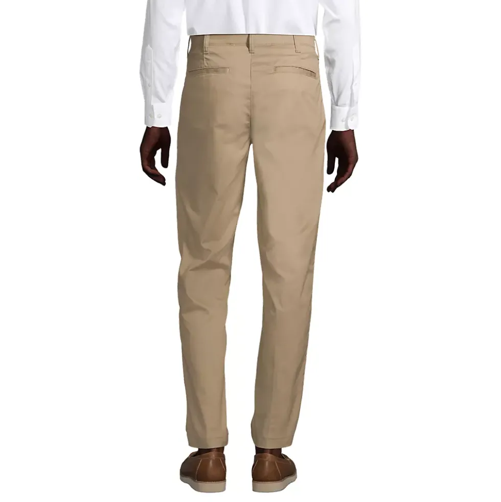 School Uniform Men's Traditional Fit Plain Front Chino Pants
