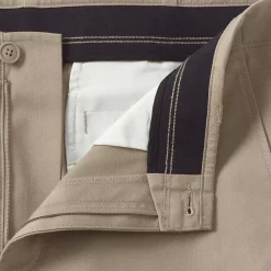 School Uniform Men's Traditional Fit Plain Front Chino Pants