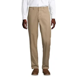 School Uniform Men's Traditional Fit Plain Front Chino Pants