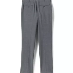 School Uniform Men's Washable Wool Tailored Plain Front Trousers